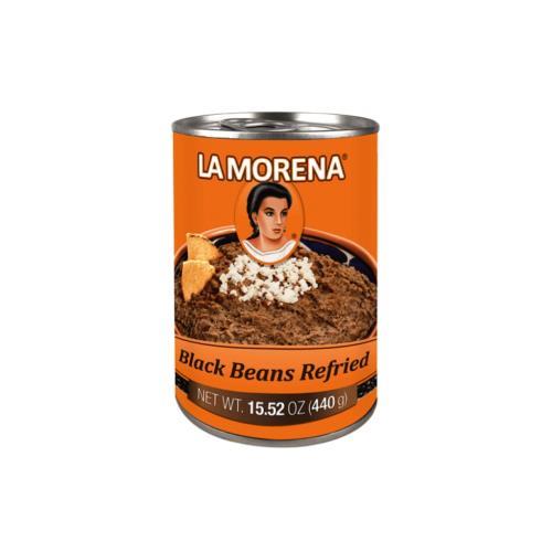 Black Beans Refried 440g (La Morena)