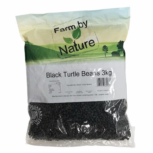 Black Turtle Beans 3Kg (Farm By Nature)