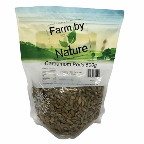 Cardamom Pods Whole 500gm (Farm By Nature)