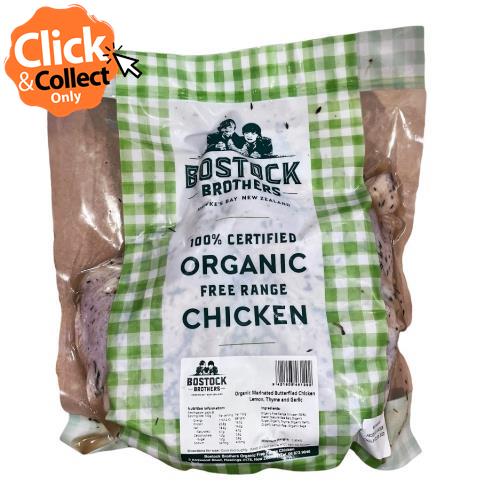 Chicken Butterflied Organic Marinated (Bostock) each