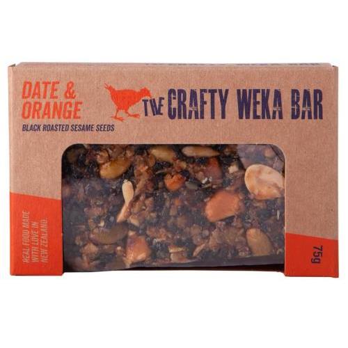 Date and Orange Crafty Weka Bar 75g