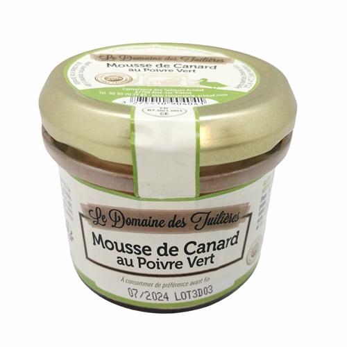 Duck Mousse Green Peppercorn (Domaine des Tuilieres) 90g