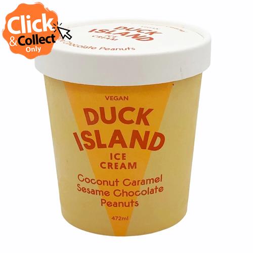 Ice Cream 472ml Coconut Caramel Sesame Choc (Duck Island)*