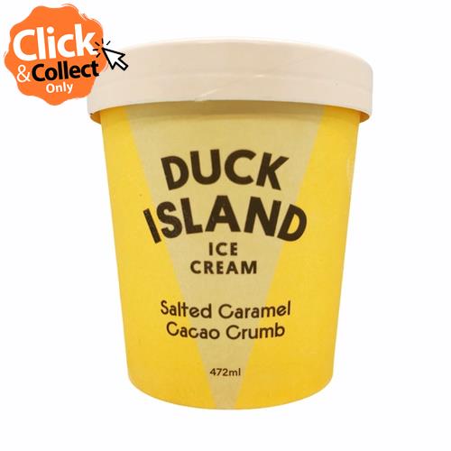 Ice Cream 472ml Salted Caramel Cacao Crumb (Duck Island)