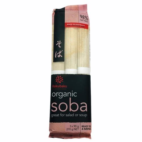 Noodle Soba Organic 270g (Hakubaku)