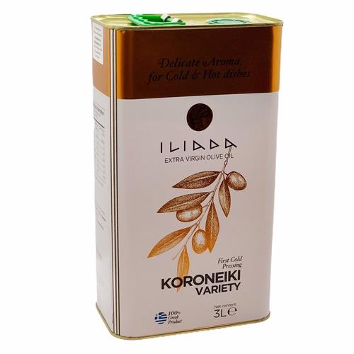 Olive Oil Extra Virgin Koroneiki (Iliada) 3 litres