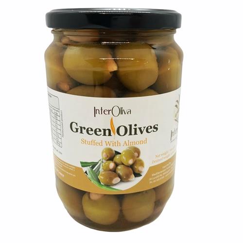 Olives Almond Stuffed 700g (Interoliva)