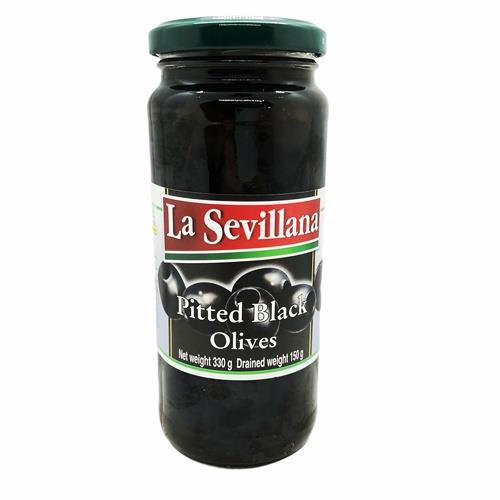 Olives Black Pitted (La Sevillana) 330g
