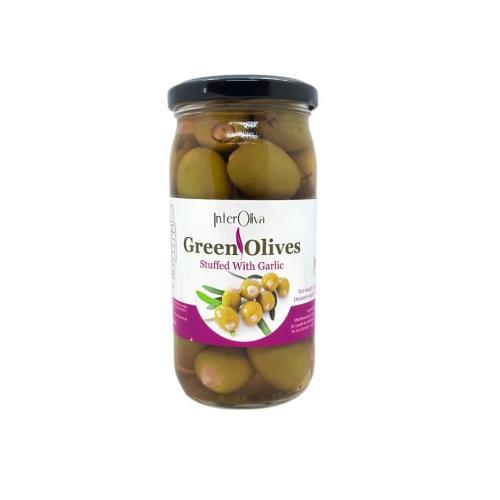 Olives Garlic Stuffed 350g (Interoliva)
