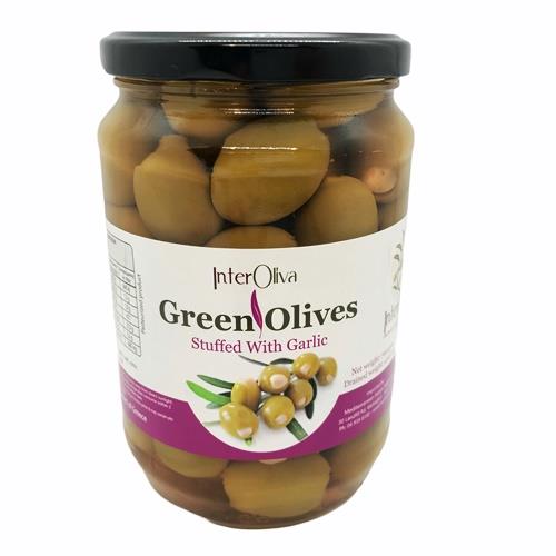 Olives Garlic Stuffed 700g (Interoliva)