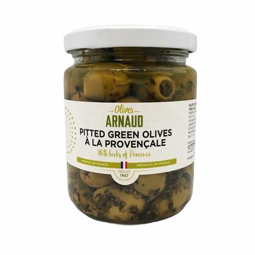 Olives Pitted Green with Herbs of Provence (Arnaud) 248g