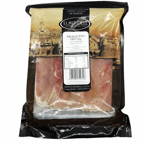 PROSCIUTTO SLICED 1KG CATERING BAG