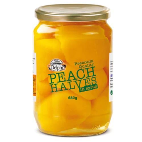 Peach Halves 680g (Delphi)