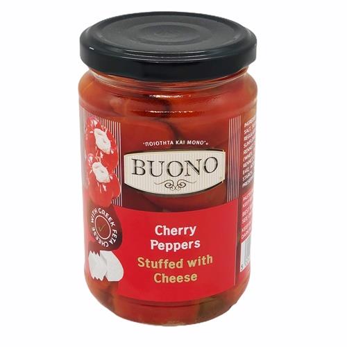 Peppers Cherry Stuffed with Cheese 280g (Buono)