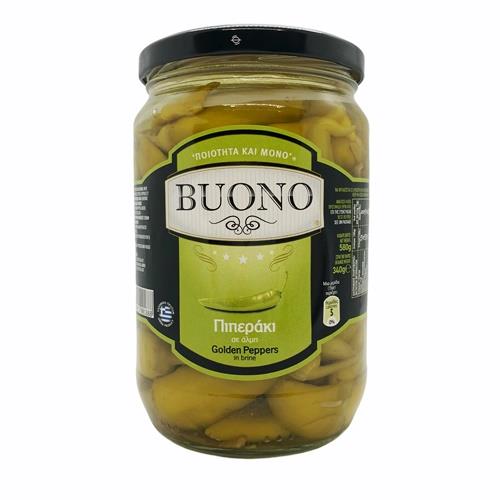Peppers Pickled Golden (Buono) 580g