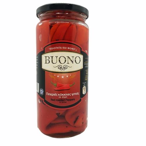 Peppers Red Roasted (Buono) 465g