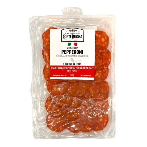 Salami Pepperoni Sliced (Corte Buona) 80g