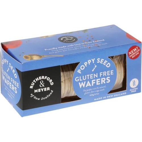 Wafers Rice Poppy Seed GF (Rutherford & Meyer) 100g